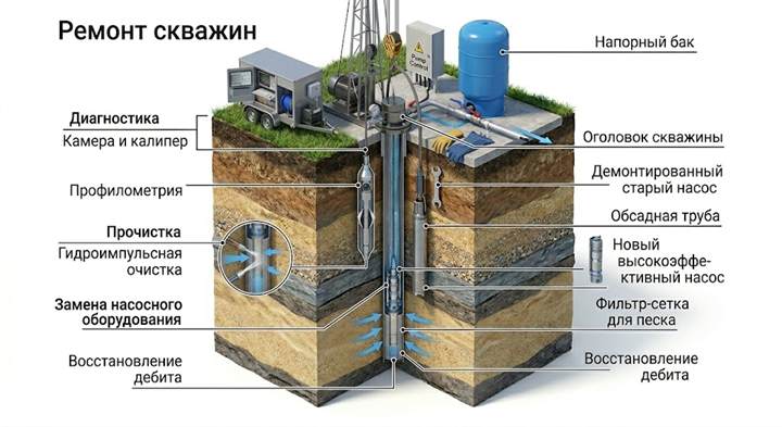 Ремонт скважин в Краснодаре